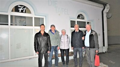 v.l.n.r.:Thomas Riedel, Hans-Jörg Schiffelholz, Maria Steinmetz-Hesselbach, Hanspeter Hauke, Peter Dreßen. Foto: Hauke